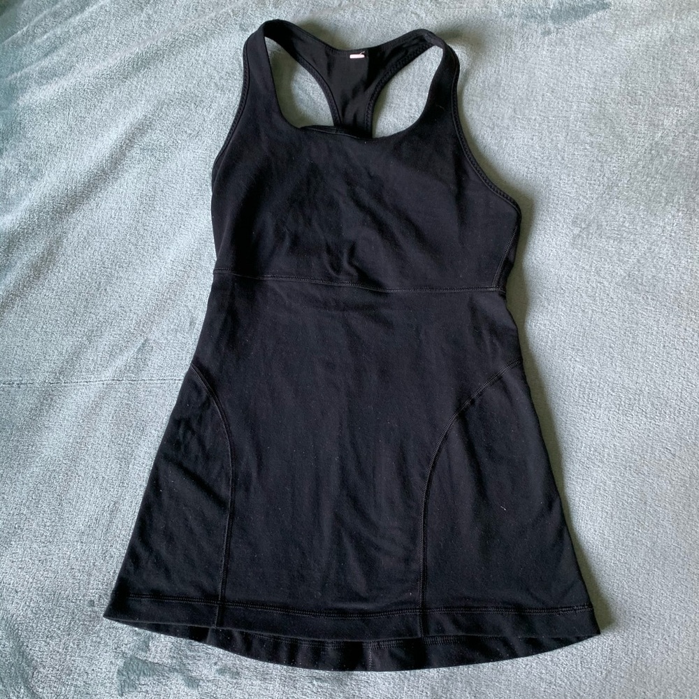 Black Lululemon Athletica Tank with Built-In Bra